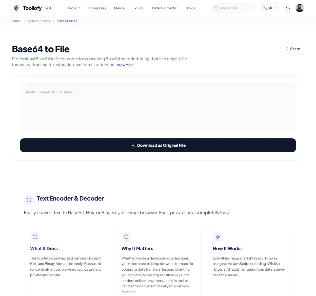 Base64 to File - Select File