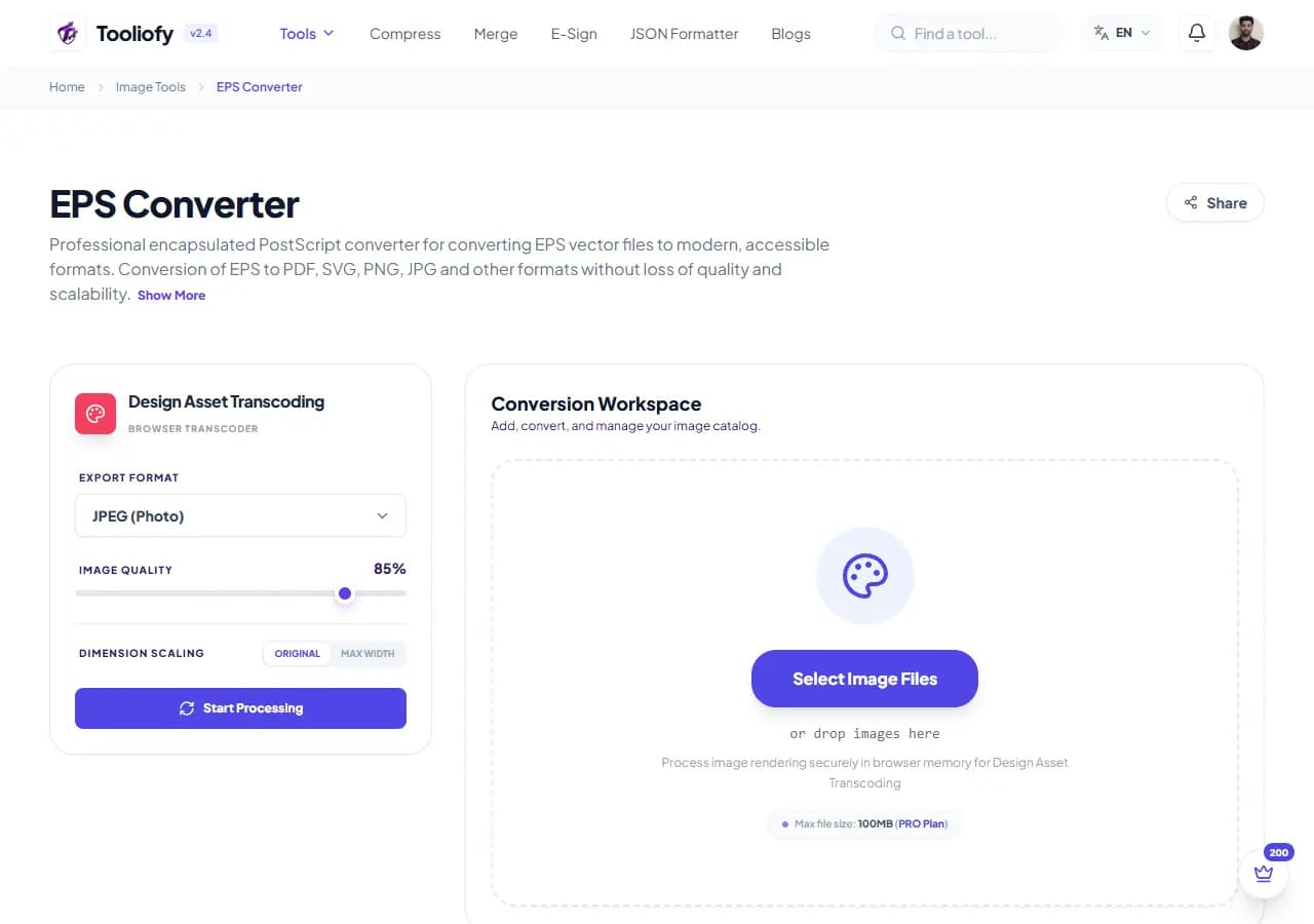 EPS Converter - Select File