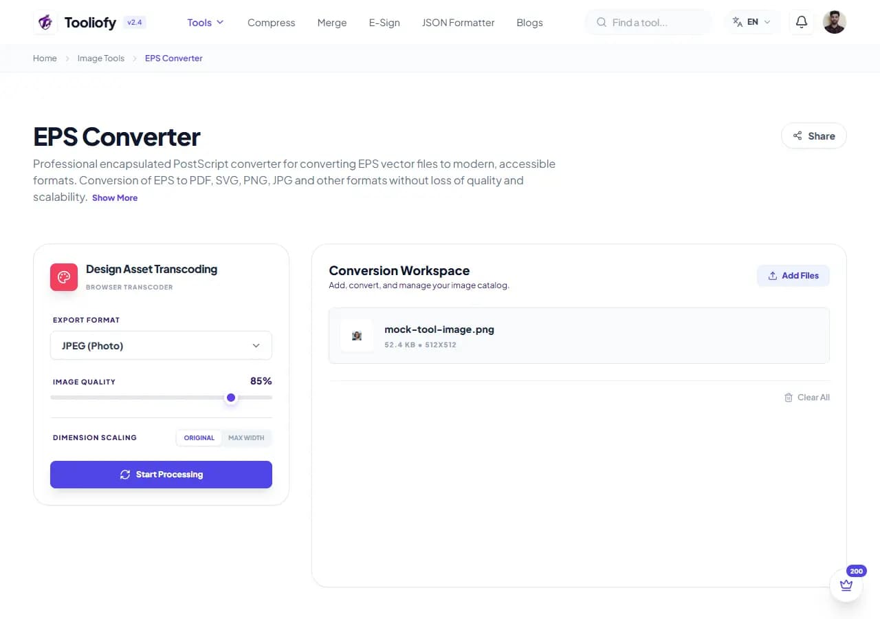 EPS Converter - Processing