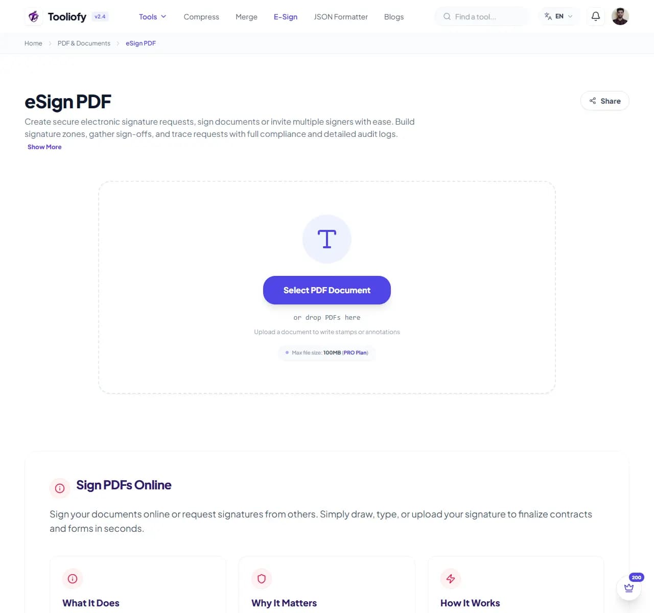 eSign PDF - Select File