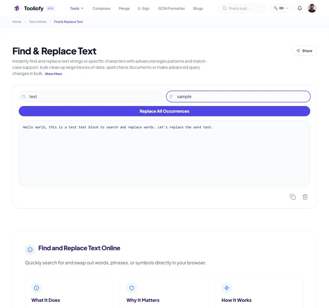 Find & Replace Text - Processing
