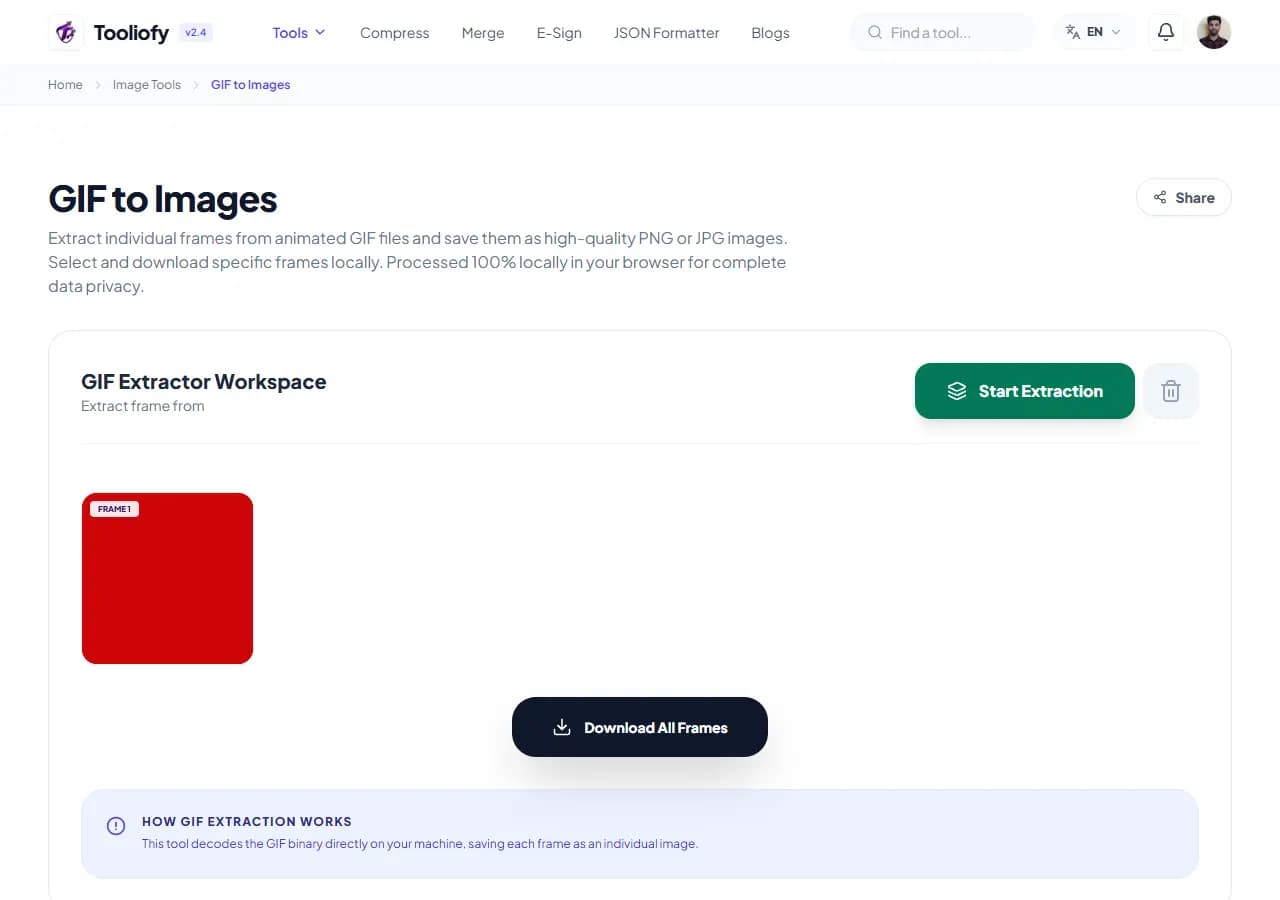 GIF to Images - Download File