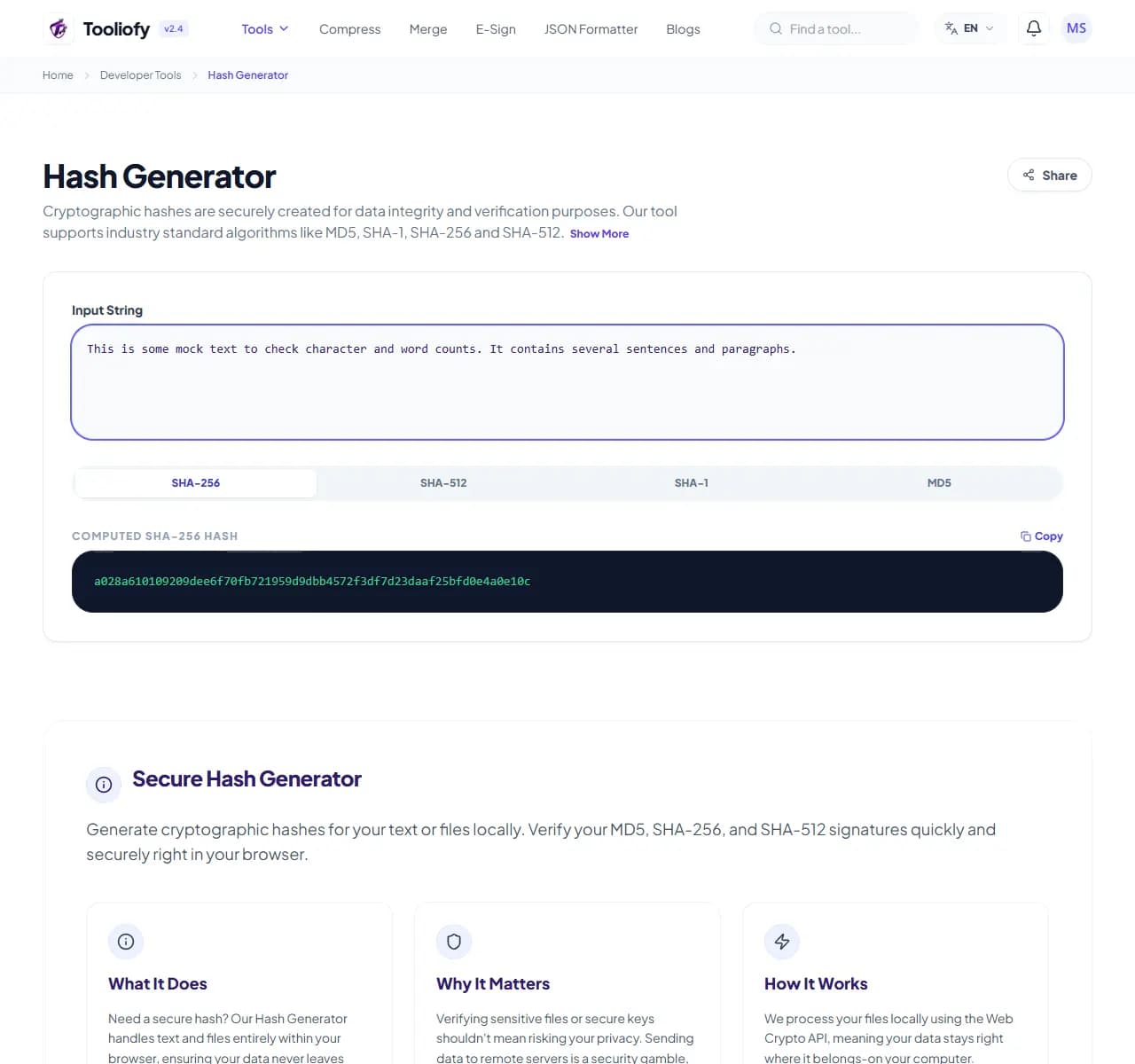 Hash Generator - Download File