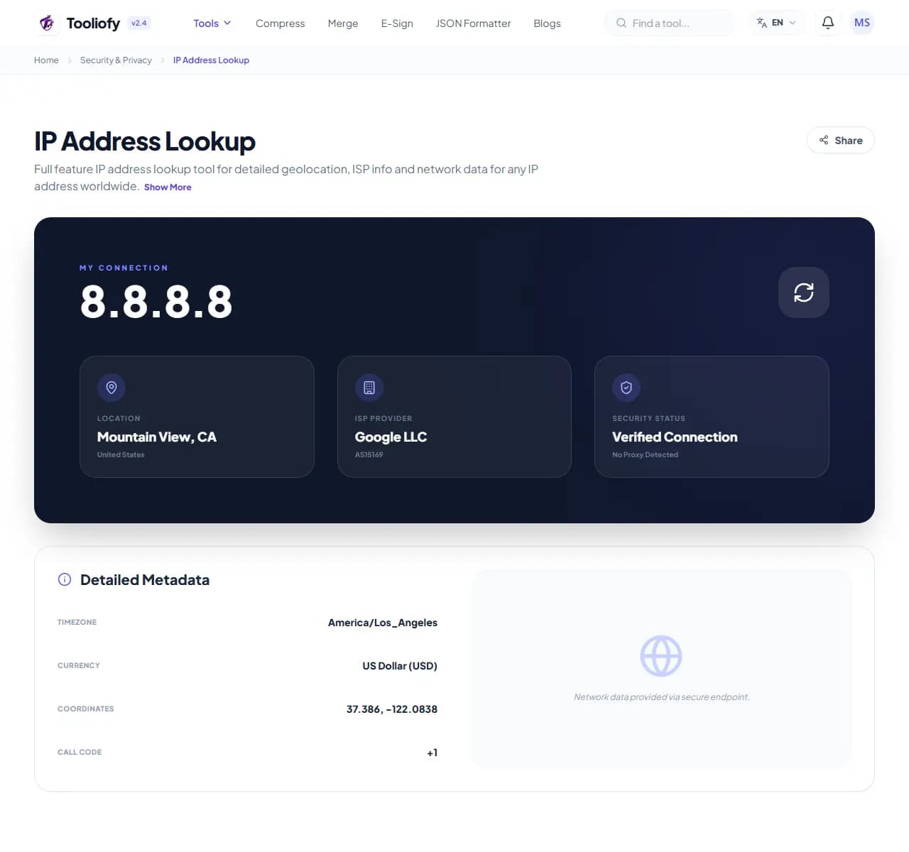 IP Address Lookup - Download File