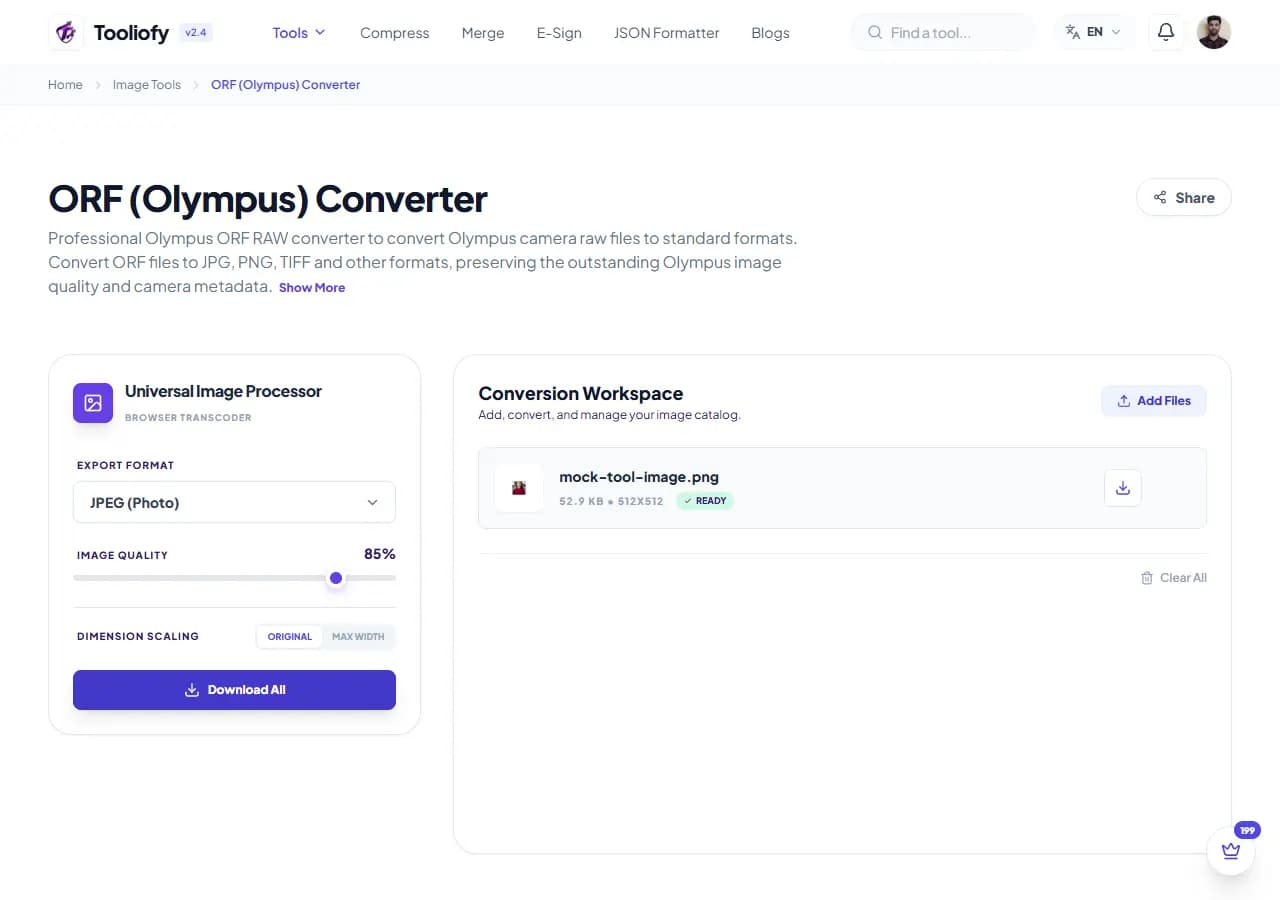 ORF (Olympus) Converter - Download File