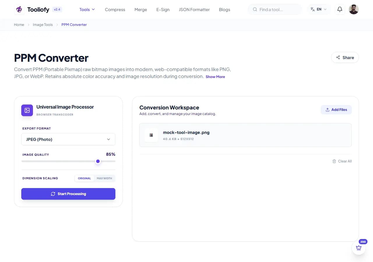 PPM Converter - Processing