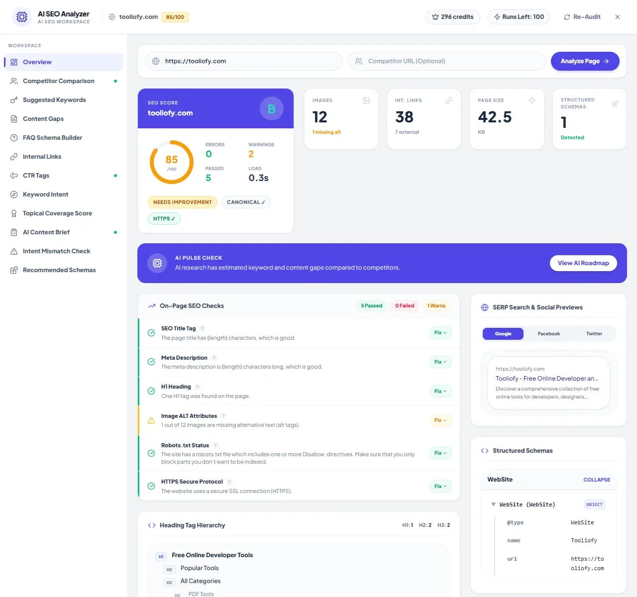 AI SEO Analyzer - Processing
