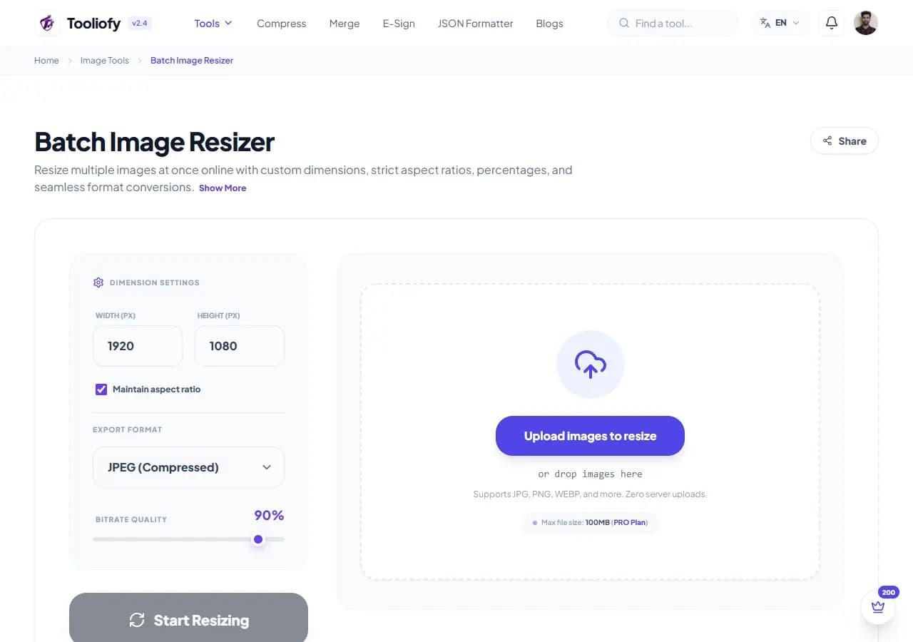 Batch Image Resizer - Select File