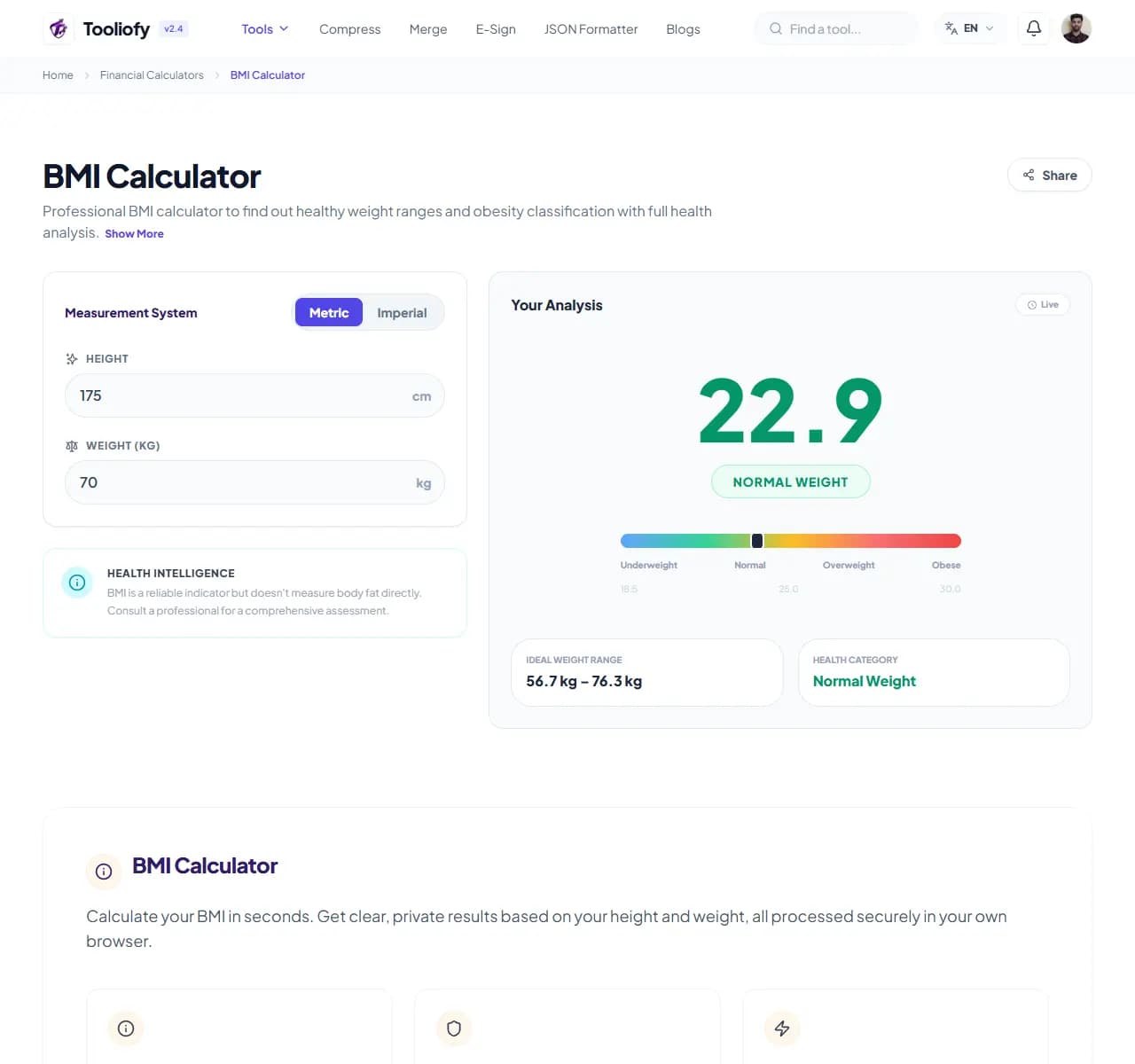BMI Calculator - Select File