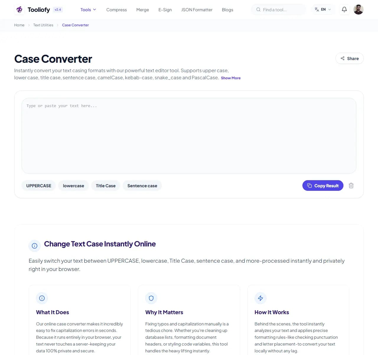 Case Converter - Select File