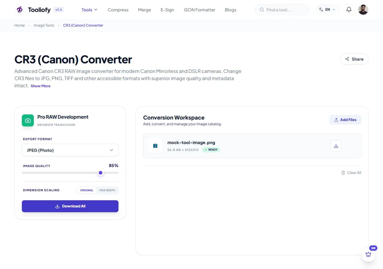CR3 (Canon) Converter - Download File