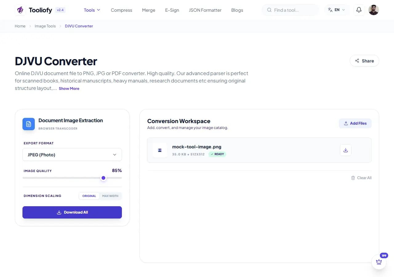 DJVU Converter - Download File