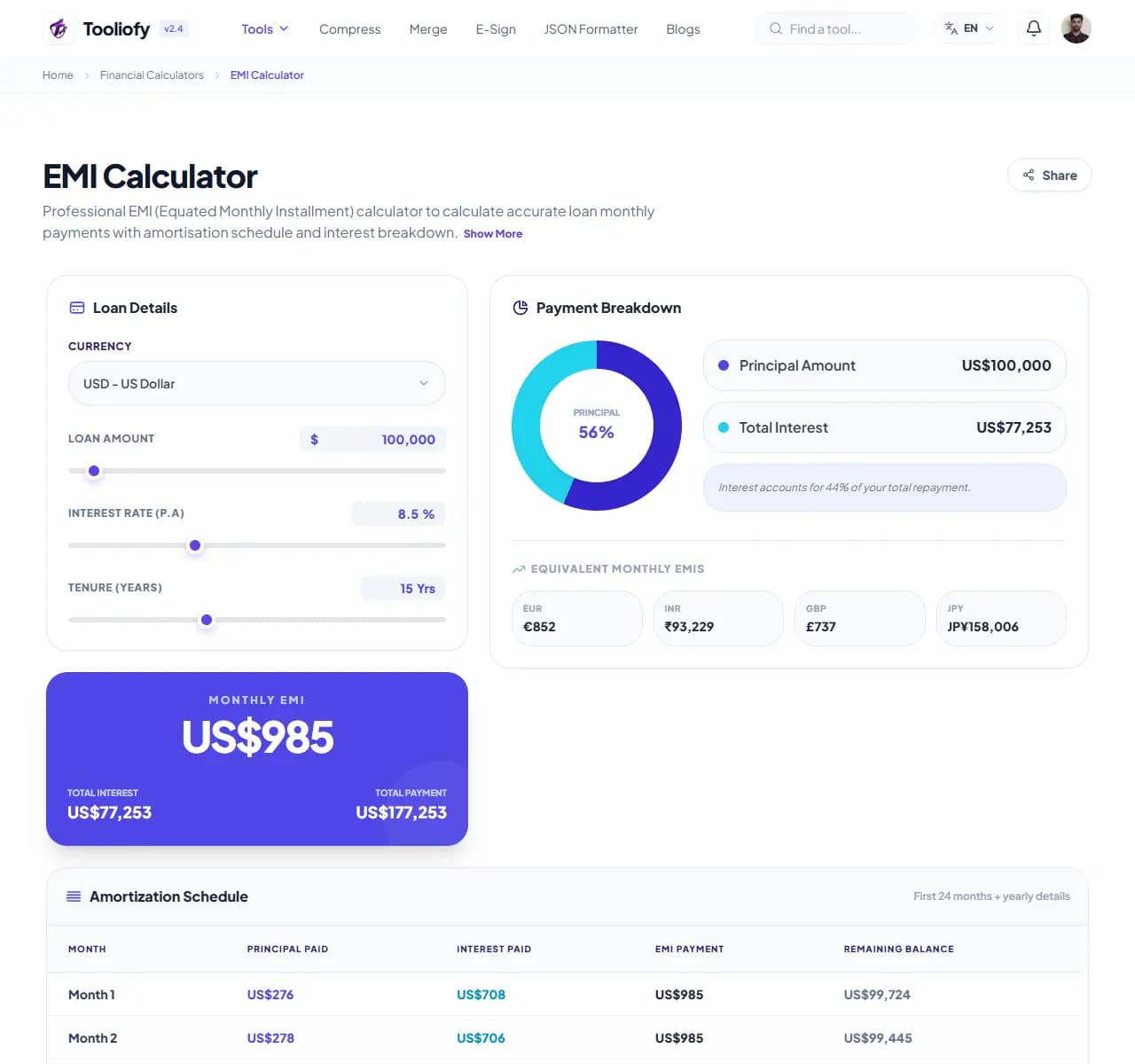 EMI Calculator - Download File