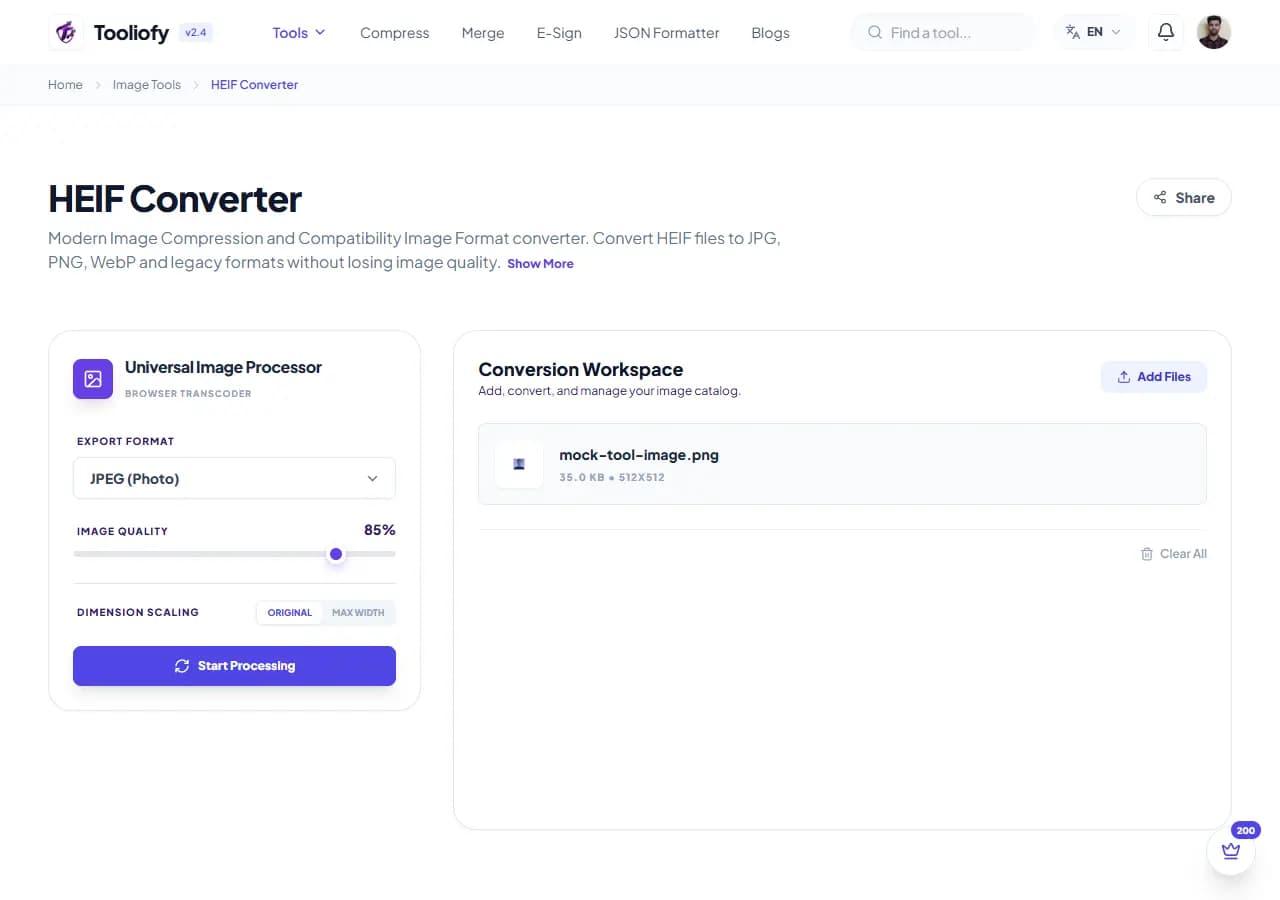 HEIF Converter - Processing