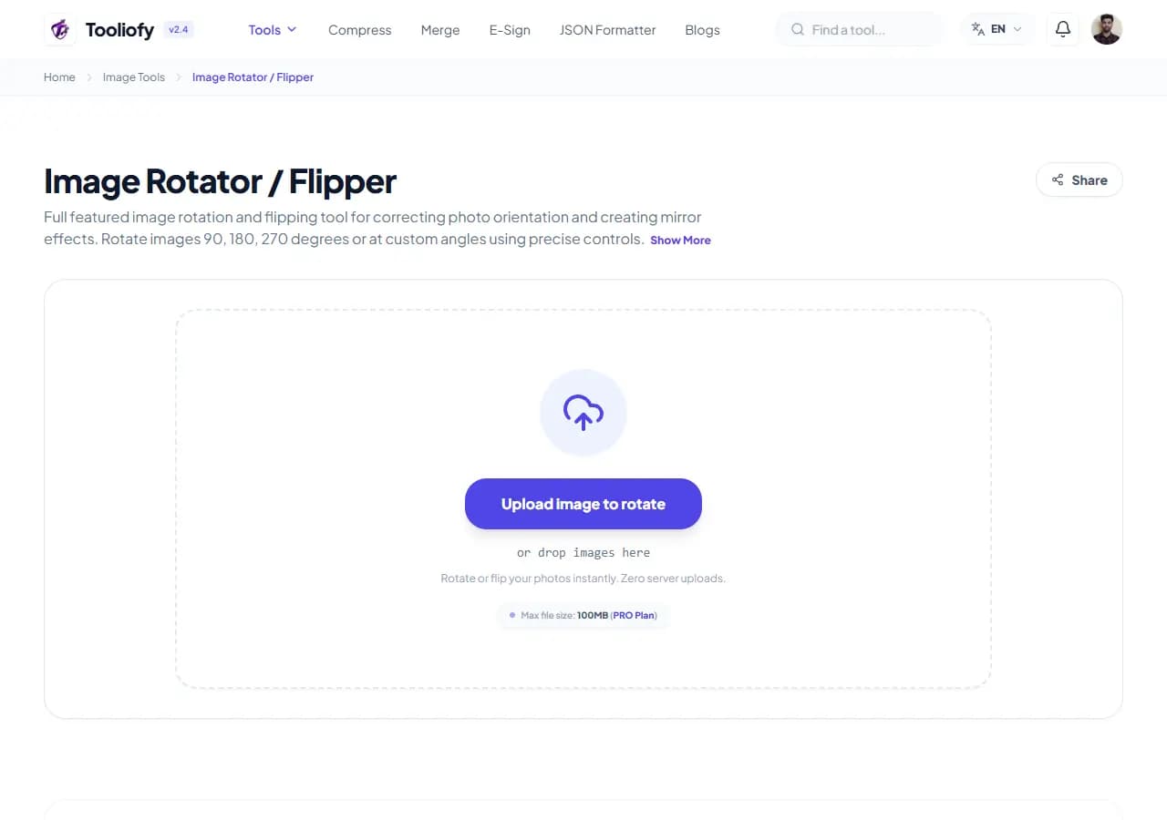 Image Rotator / Flipper - Select File