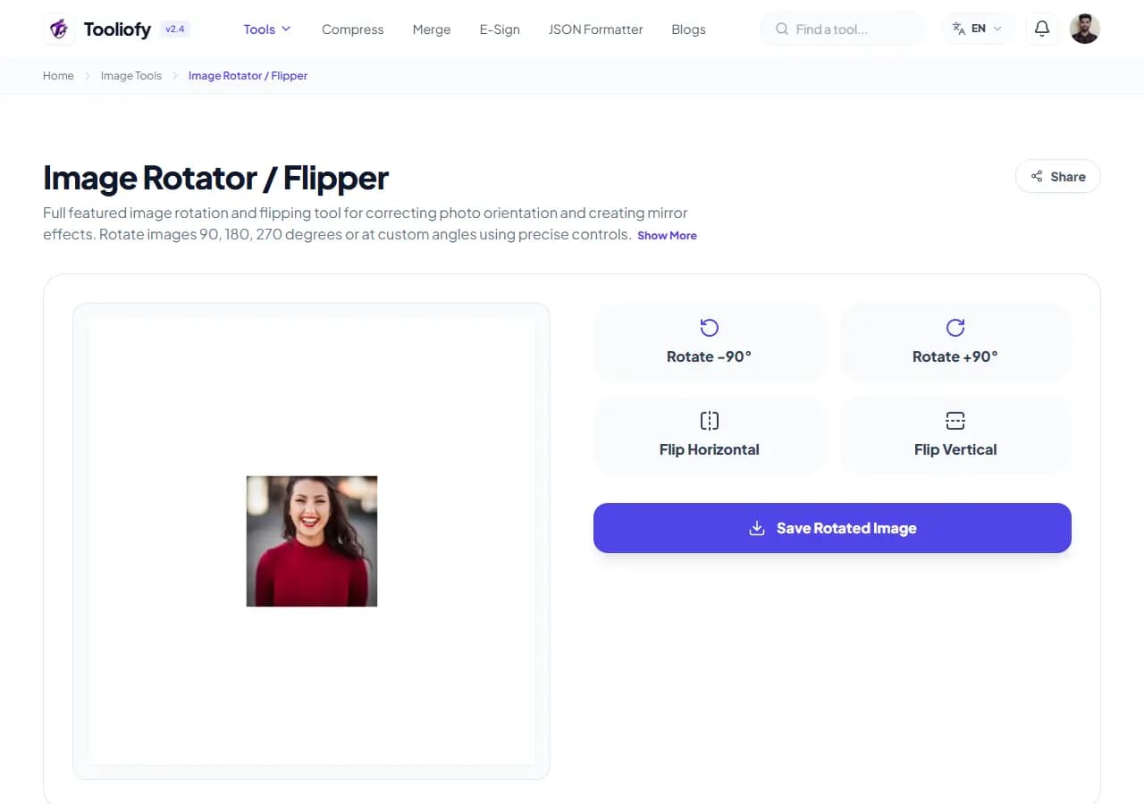 Image Rotator / Flipper - Processing
