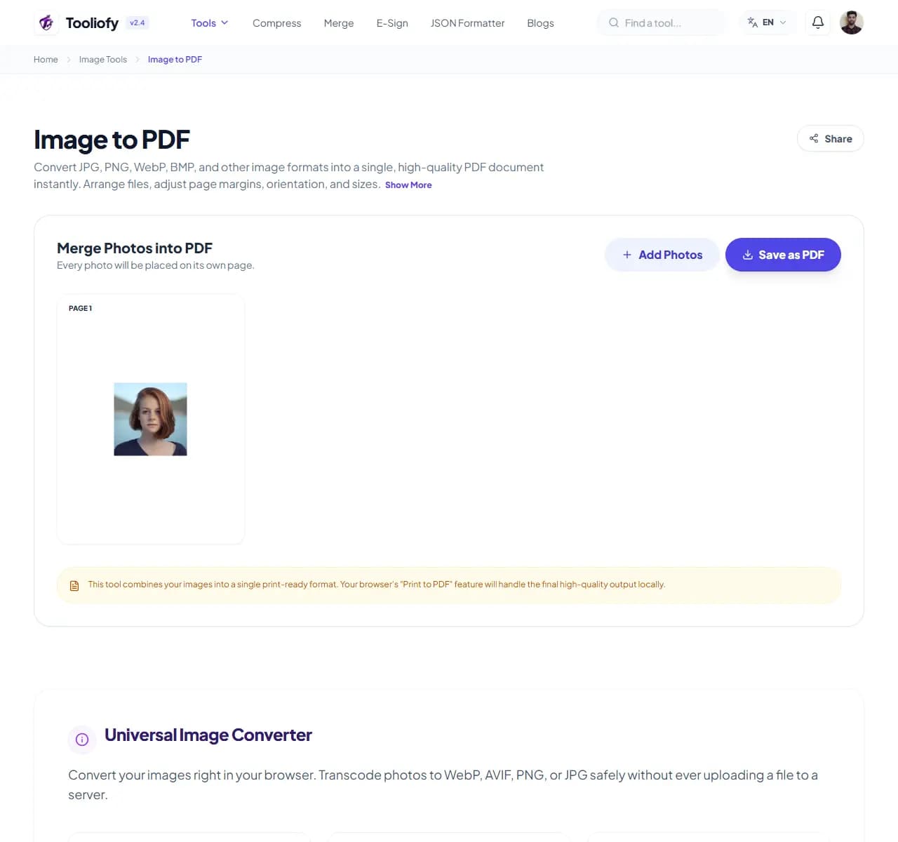 Image to PDF - Processing
