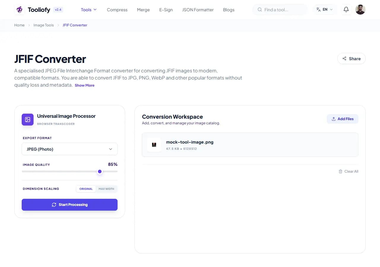 JFIF Converter - Processing