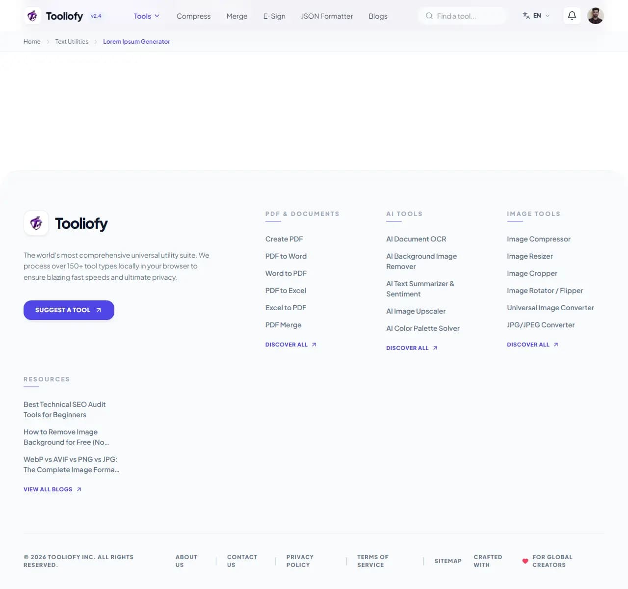 Lorem Ipsum Generator - Processing