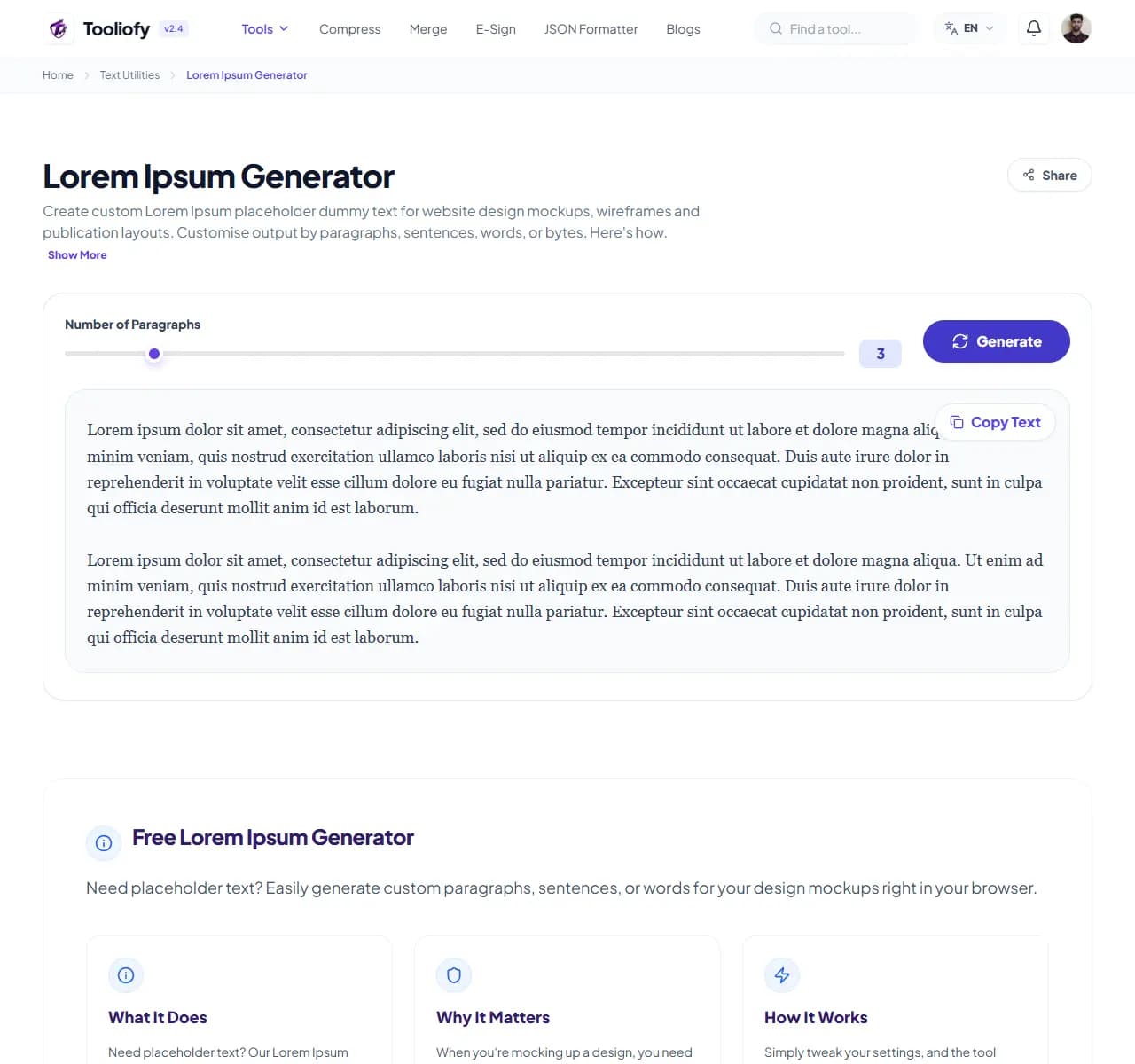 Lorem Ipsum Generator - Download File
