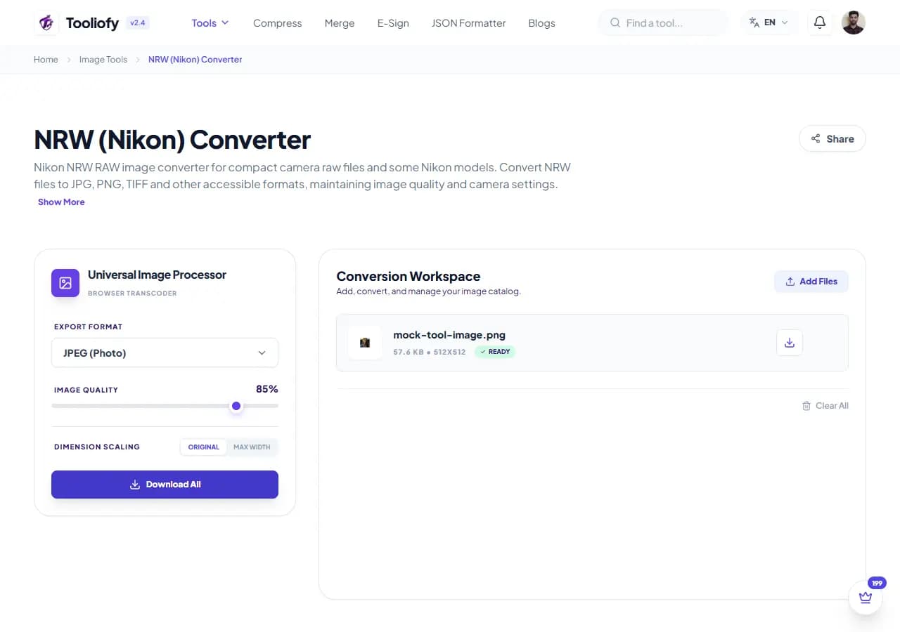 NRW (Nikon) Converter - Download File