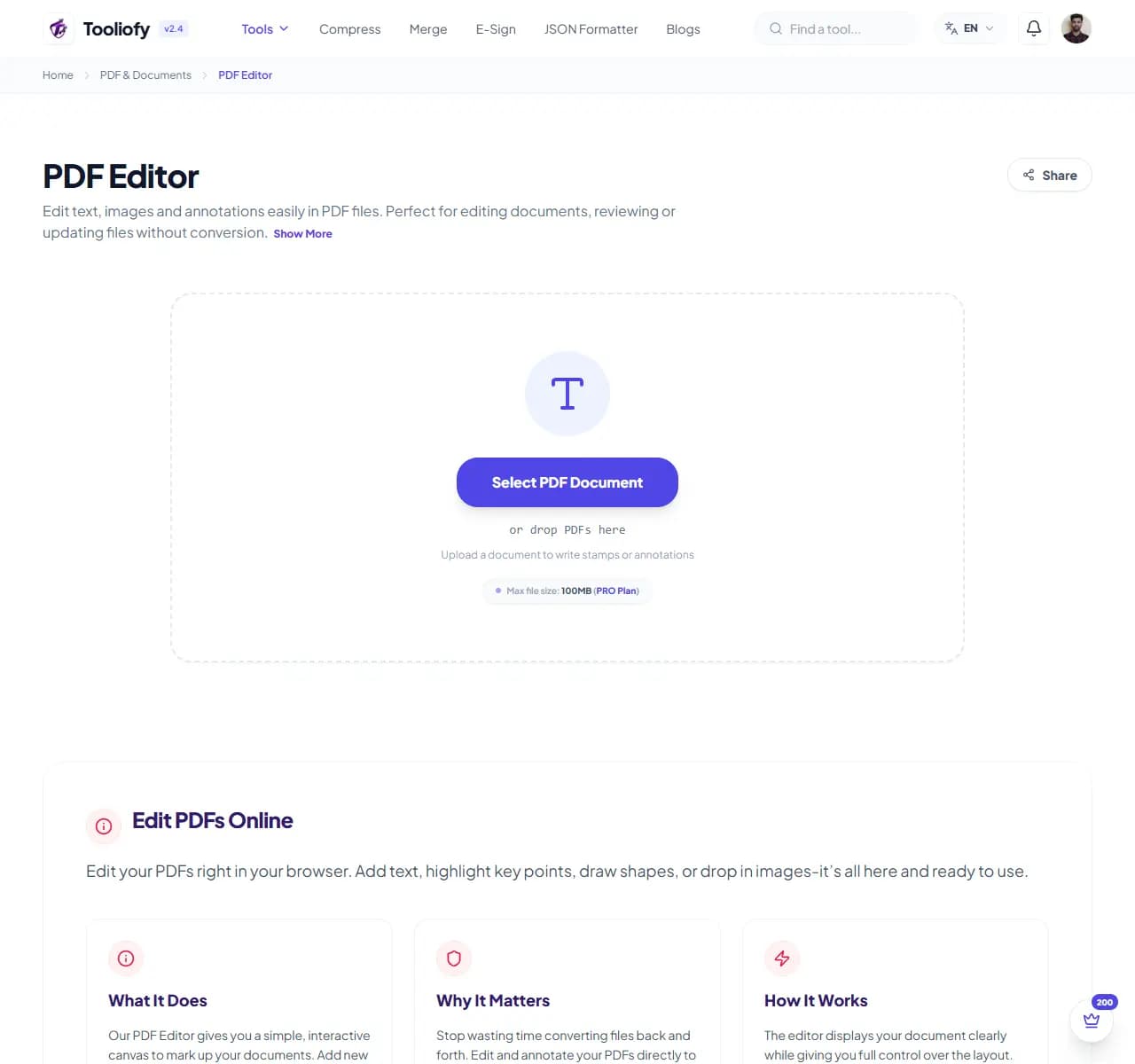 PDF Editor - Select File
