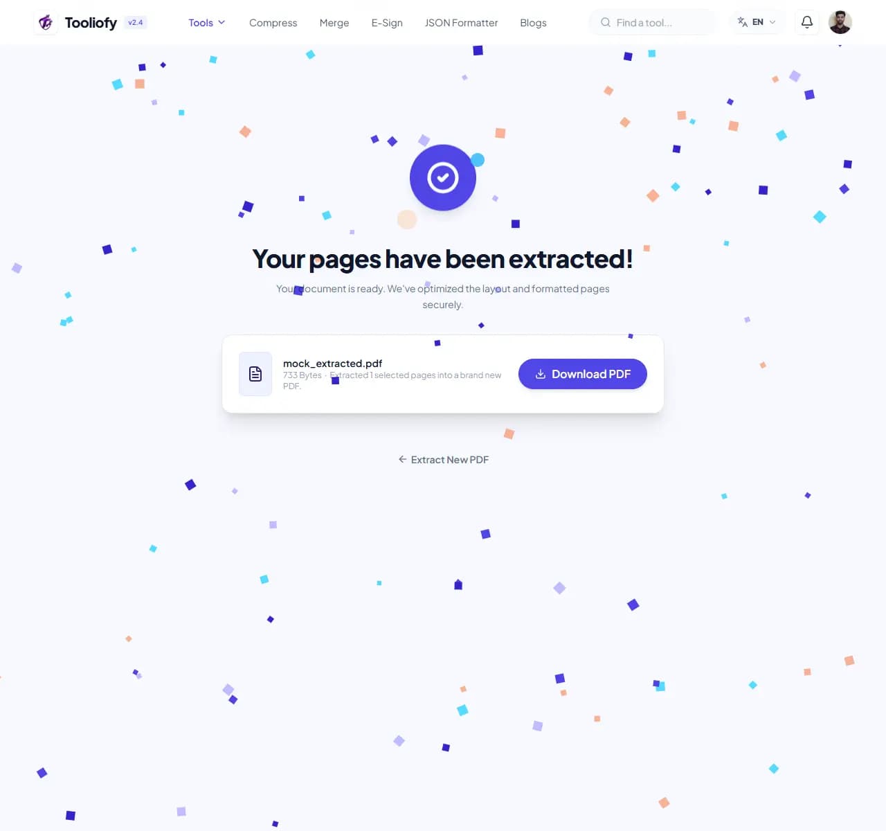 PDF Page Extractor - Download File