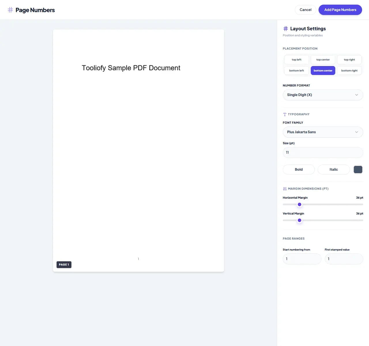 Add Page Numbers - Download File
