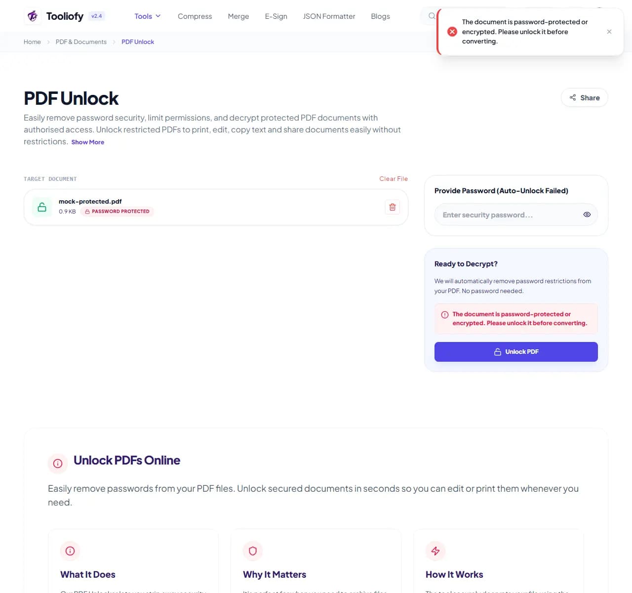 PDF Unlock - Download File
