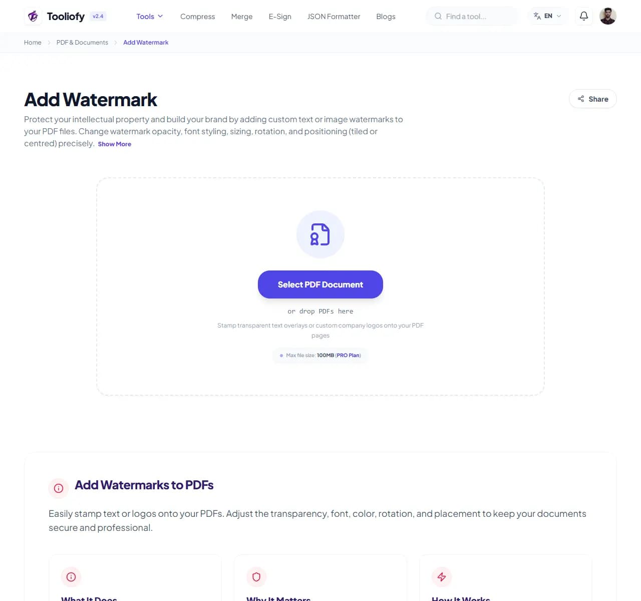 Add Watermark - Select File