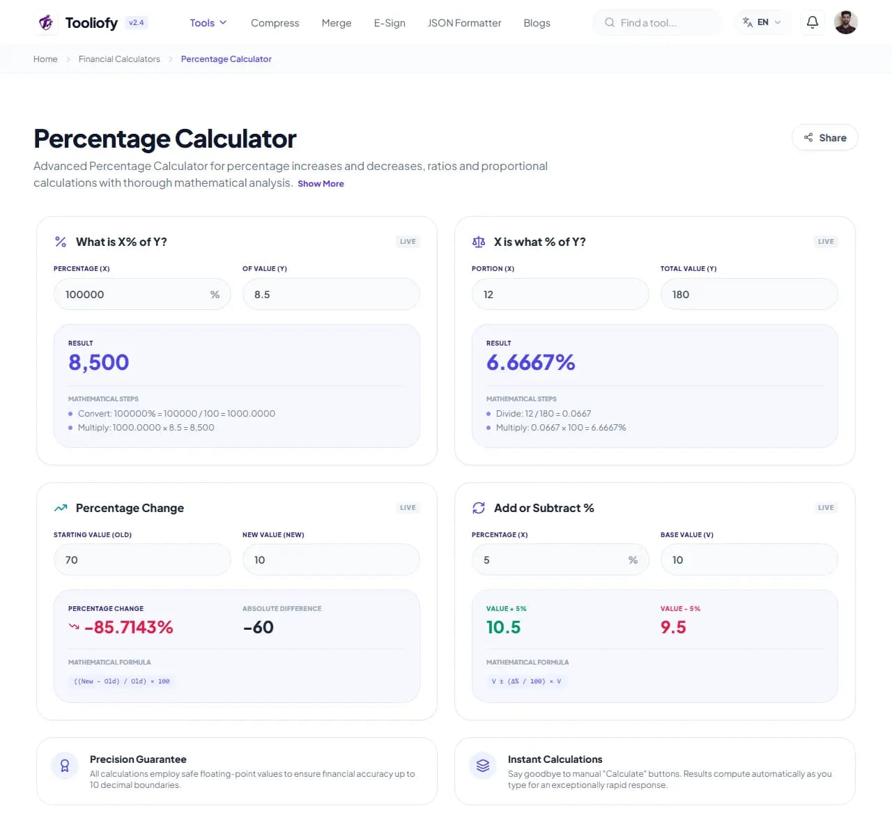 Percentage Calculator - Download File