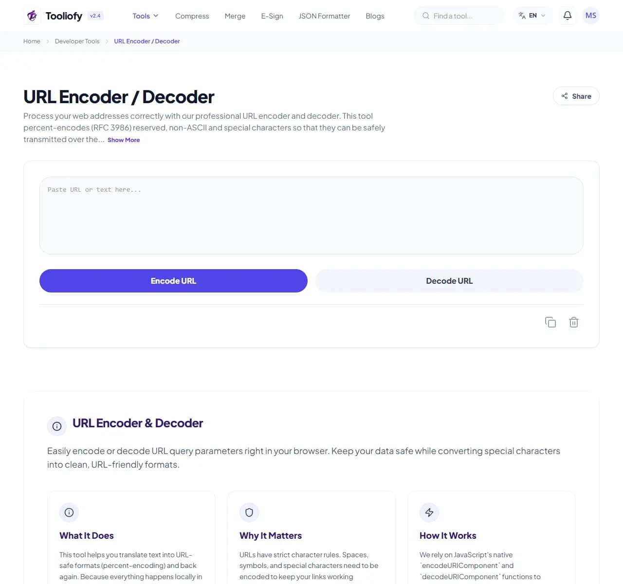 URL Encoder / Decoder - Select File