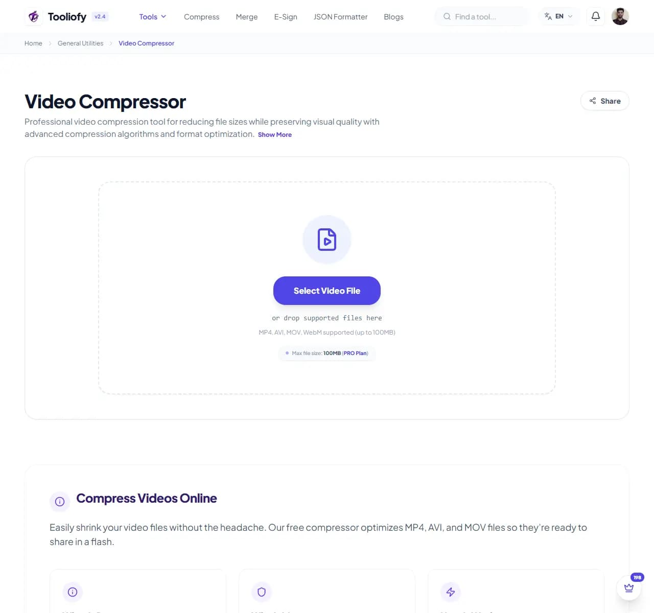Video Compressor - Select File