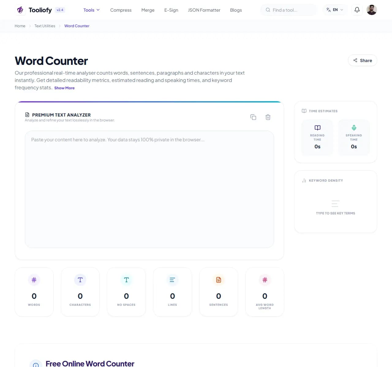 Word Counter - Select File