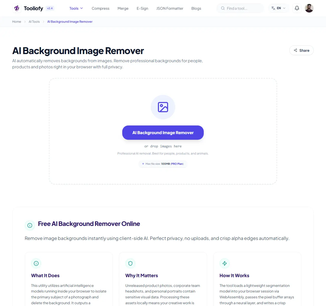 AI Background Image Remover preview