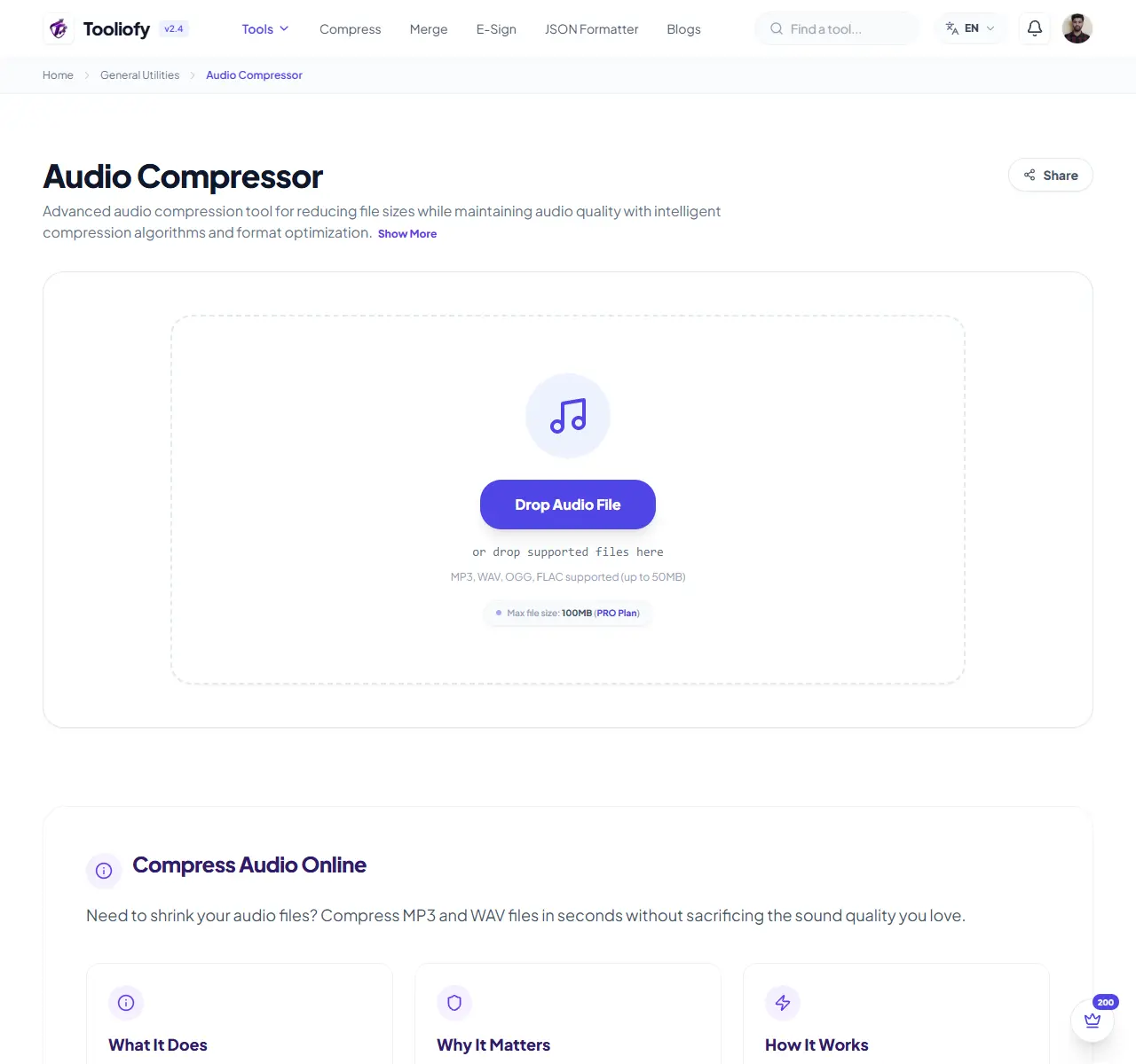 Audio Compressor preview