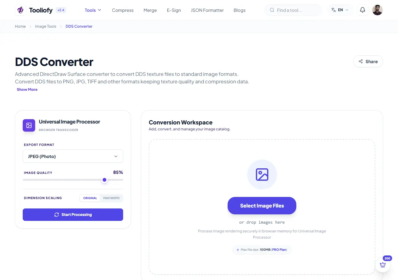 DDS Converter preview