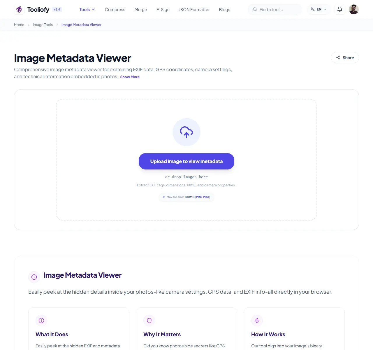 Image Metadata Viewer preview