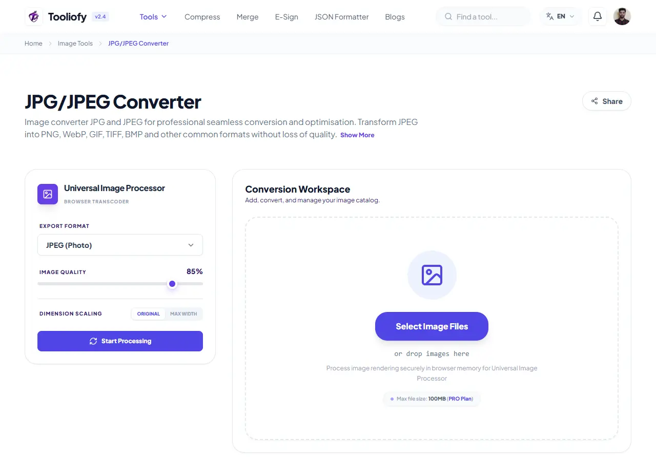 JPG/JPEG Converter preview