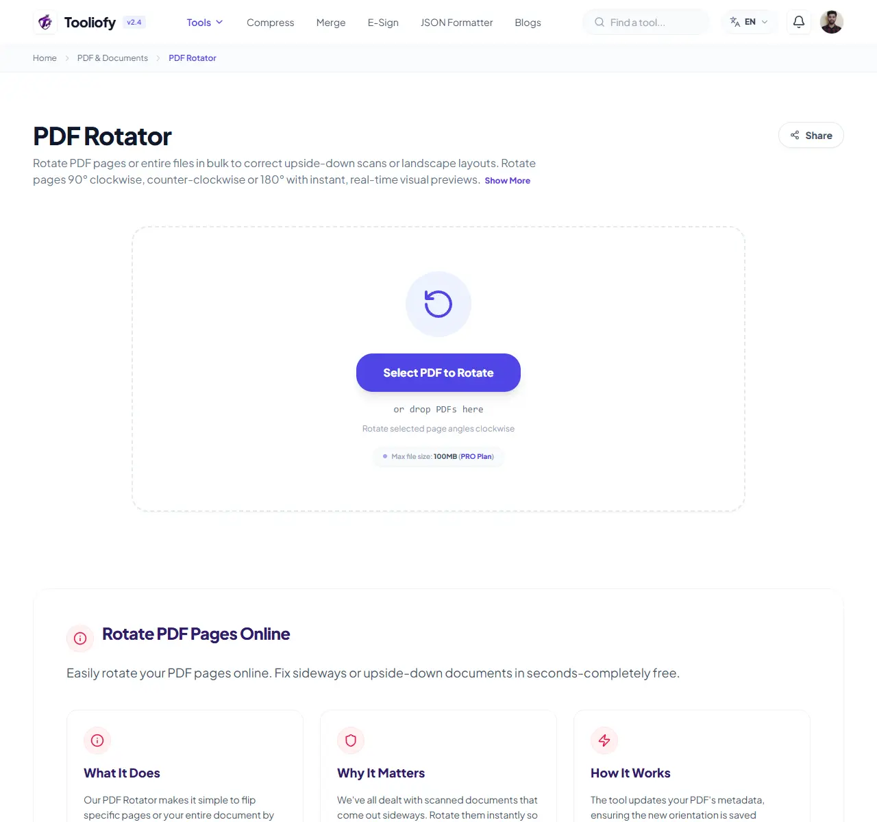 PDF Rotator preview