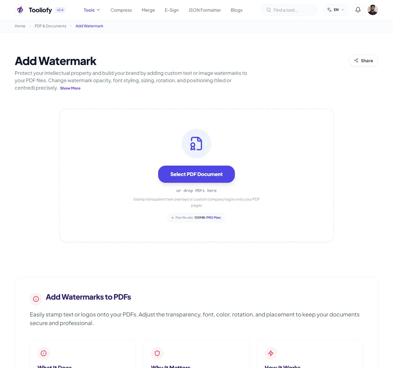 Add Watermark preview
