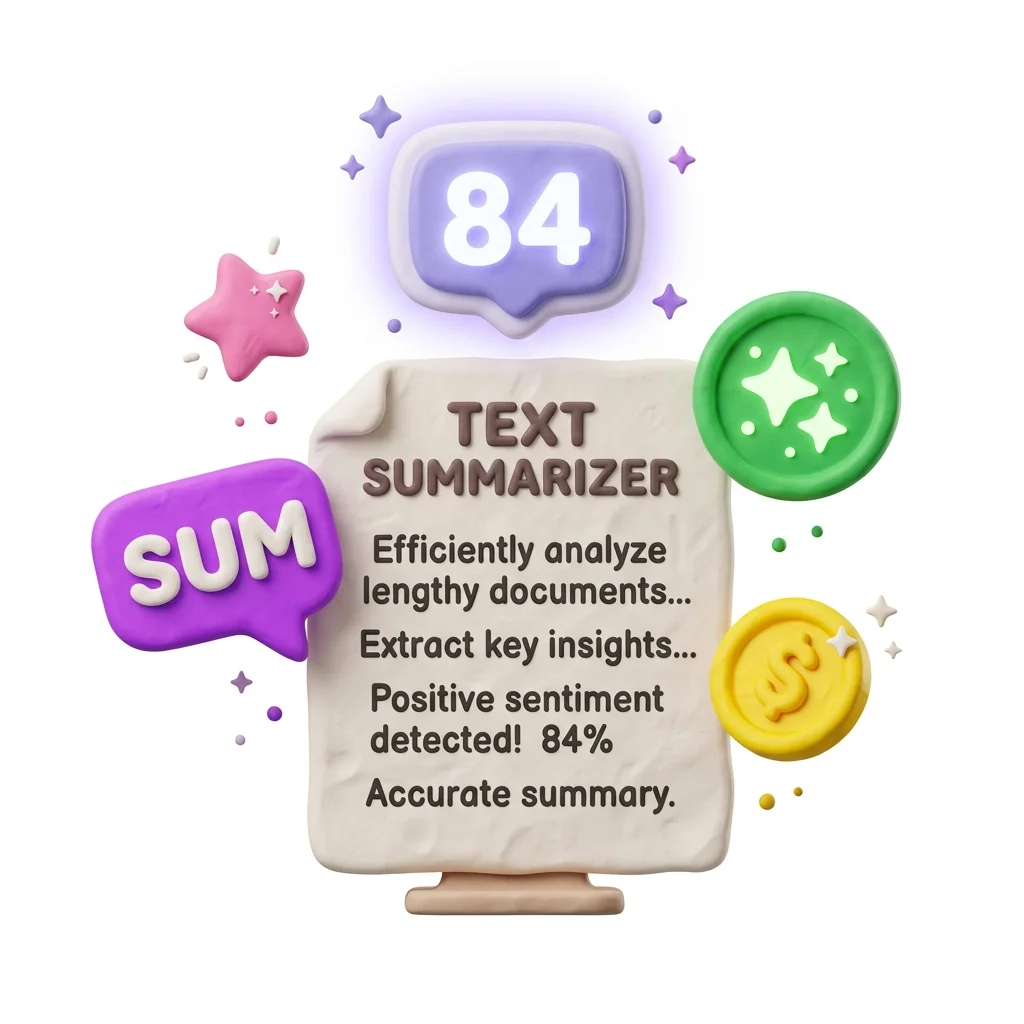 AI Text Summarizer & Sentiment